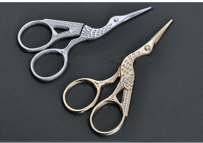 네일 학가위 / 속눈썹 실크 미용 가위, 실버, 1개