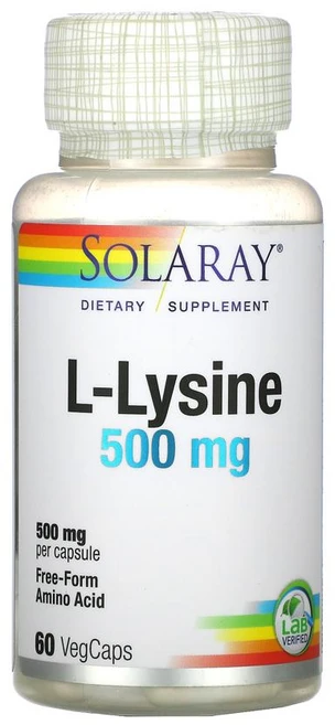 솔라레이 L 라이신 500mg 60정 엘 리신 Lysine 아미노산, 기본, 1개 - 쿠팡