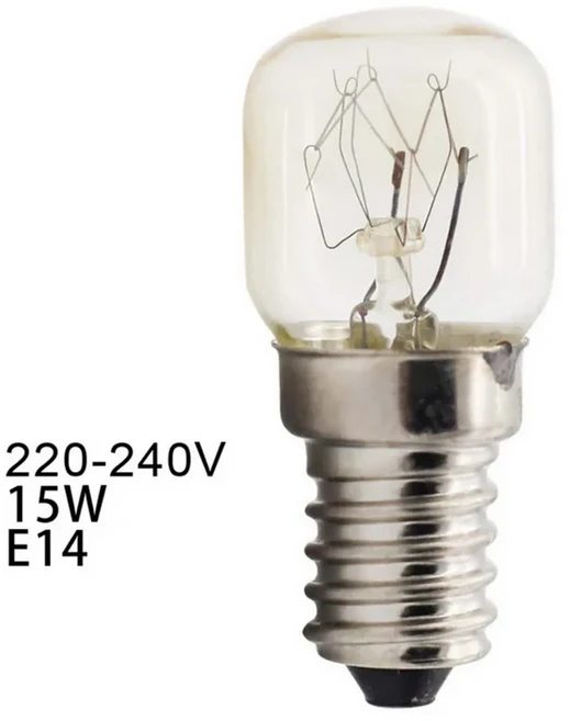 1/20Pcs 220V E14 300 학위 고온 방지 전자 레인지 쿠커 15W 골드 실버 조명 홈, 02 15W Sliver, 02 1개