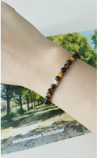 여성 호안석 원석 팔찌 실버925 물고기 팬던트 행운 부적