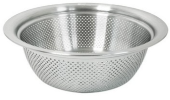 아카데미아무냐노 304 스테인리스 스틸 펀칭 믹싱볼, 실버 (SILVER), 8개