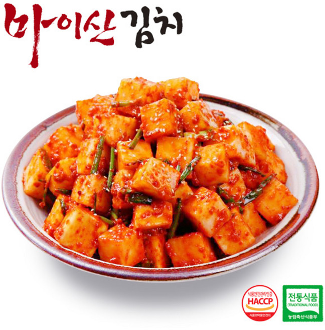 [한국농협김치] 전북 마이산김치 깍두기 1kg, 1개