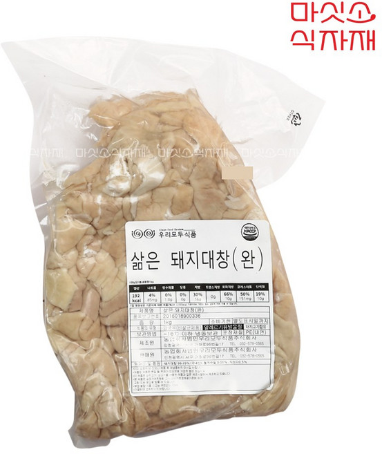 마싯소 국내산 삶은 돼지대창, 1개, 1kg