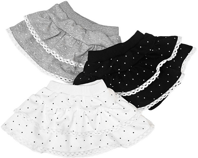 유니키즈 땡땡레이스치마 유아동 여아 스커트 치랭스 치마레깅스 레이스치마 캉캉스커트 등원복 국산아동복