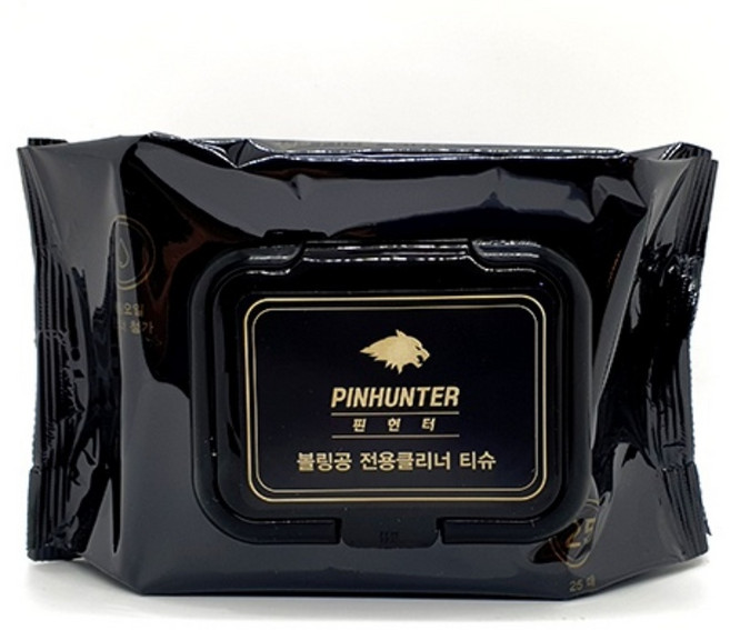 핀헌터 볼링공 전용클리너 티슈, 4개