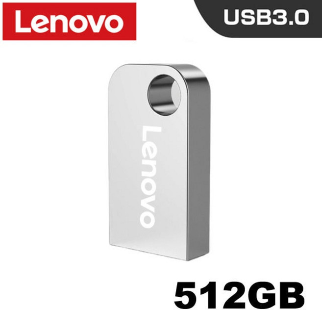 레노버 미니 펜 드라이브 휴대용 방수 U 디스크 고속 3.0 데이터 변속기 플래시 2TB 512GB 메모리