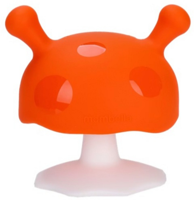 mombella 啾比小蘑菇固齒器, 橘色, 1個