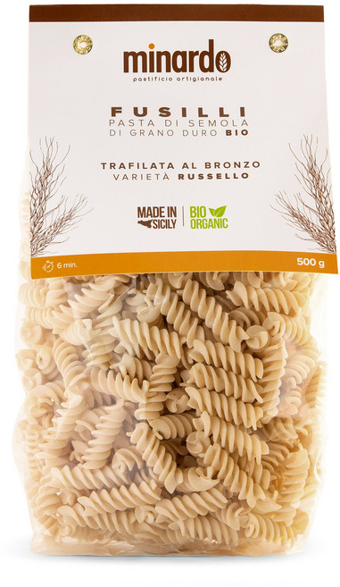 파스티피치오 미나르도 유기농 푸실리 파스타 500g (Pastificio Minardo Organic Fusilli Pasta), 1개