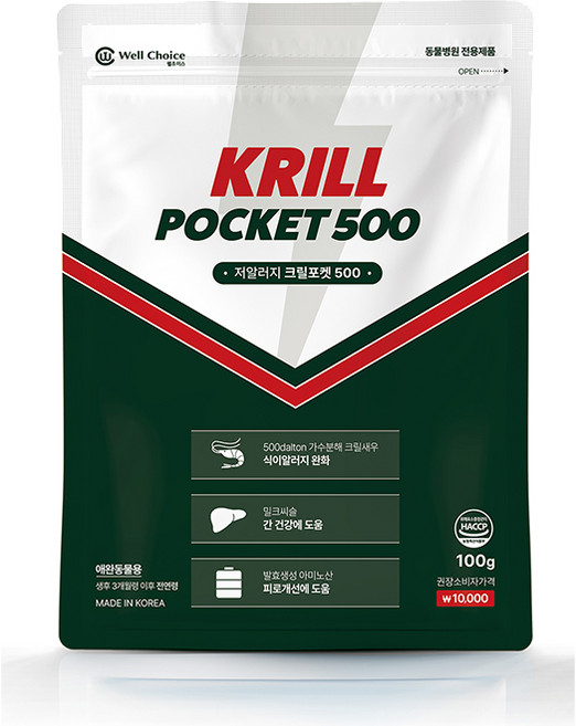 크릴포켓 100g (더원츄 덴탈껌1P 증정), 1개