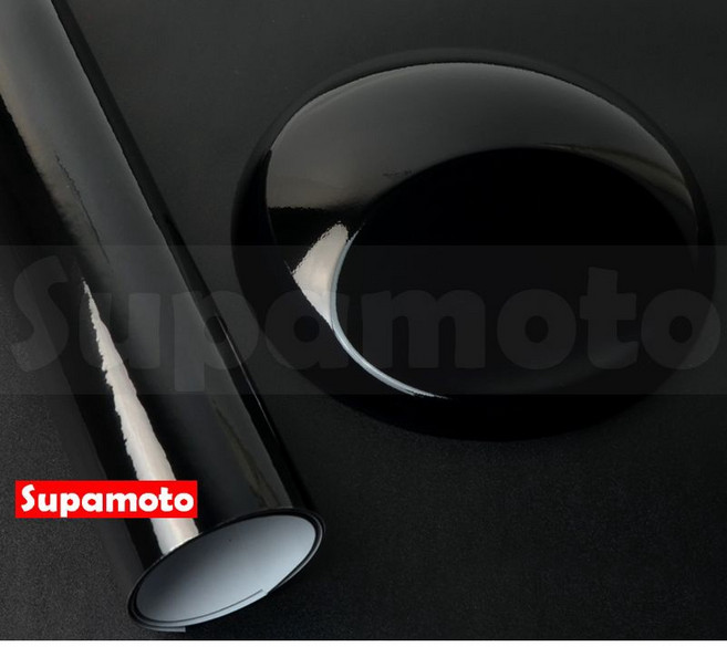 Supamoto 高亮膜 汽車貼膜 車身改色膜, 1個, 黑, 黑