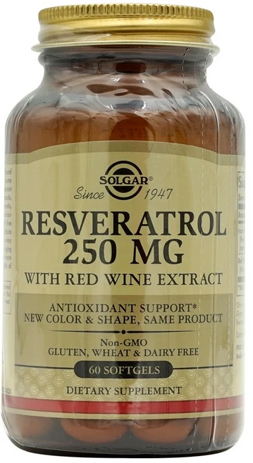 Solgar 레스베라트롤 폴리페놀 250 mg 60 소프트젤, 60정, 1개, 60정 - 쿠팡