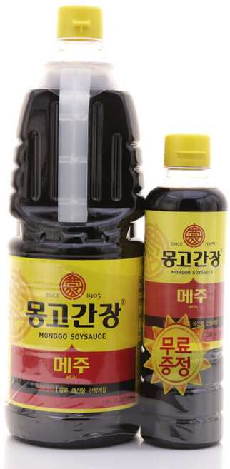 마산몽고 몽고간장 메주간장 /100% 양조간장/해산물요리/초밥생선회생선구이튀김 디핑용, 1.8L, 1개