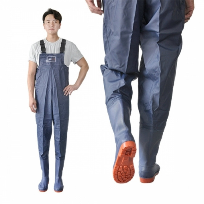 제삼오스토어 남녀공용 가슴장화 255mm 갯벌 여름 작업옷 갯바위