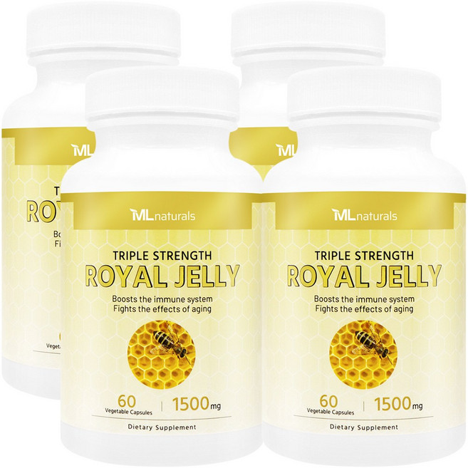 [미국빠른직구] 마이라이프 내추럴스 로열제리 1500mg 60정 4병, 4개