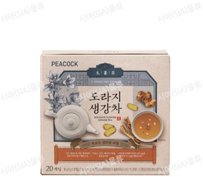 피코크 도라지 생강차 20입 1개 13g x 20ea, 20개입