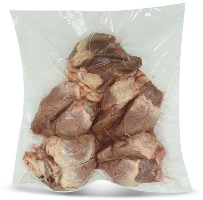 [백암식품] 삶은 돼지 염통 5개 완숙 국내산 순대국재료 돼지국밥, 1kg, 1세트