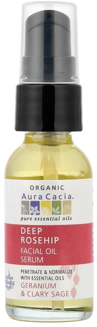 아우라카시아 딥 로즈힙 에센셜 페이셜 오일 혈청 제라늄 & 클라리 세이지 30 ml(1 fl oz), 1개, 30ml, AUR99758 - 쿠팡