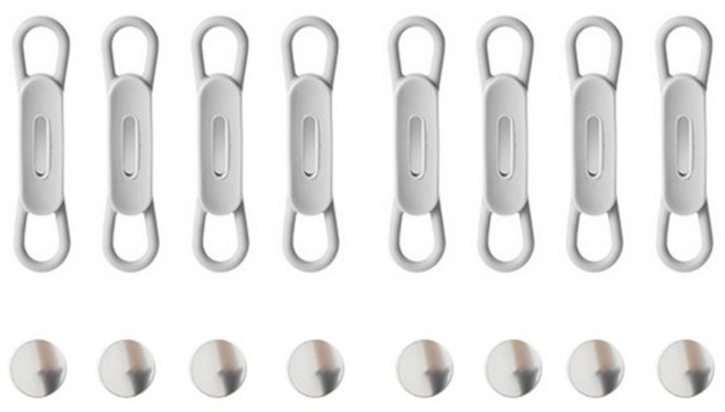 베보르 실리콘 마그네틱 펜홀더 냉장고자석 그레이, 8개