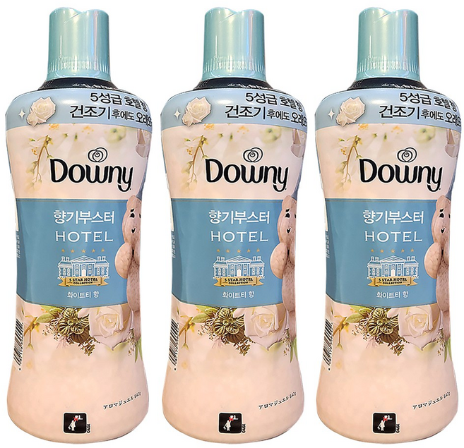 다우니 향기부스터 호텔 화이트티향, 3개, 840g