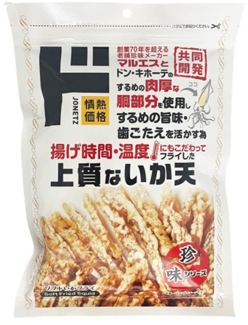일본 돈키호테 오징어맛 과자 소프트 이카프라이, 1개, 85g