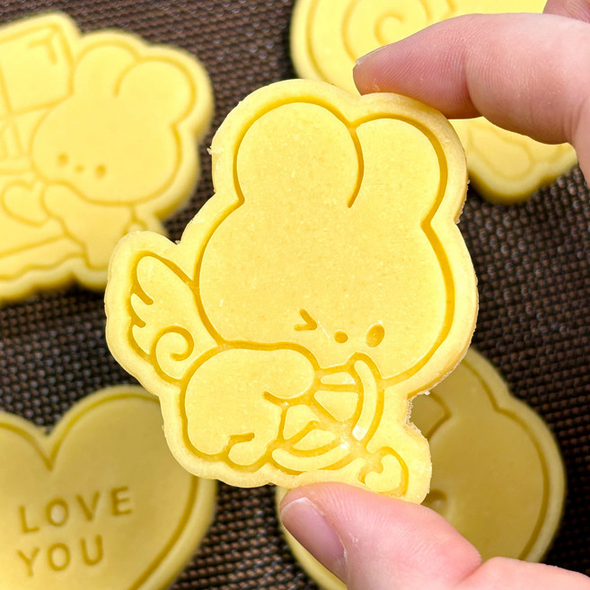 발렌타인 쿠키커터 화이트데이 쿠키틀 쿠키 몰드 11종, 1개, 큐티토끼