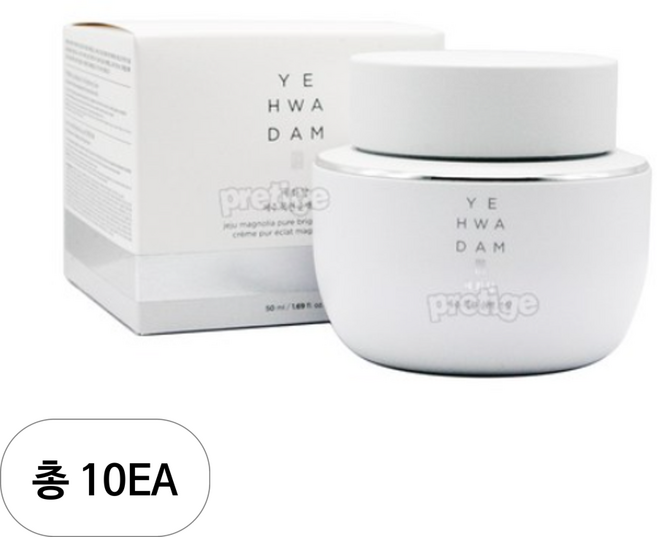 더페이스샵 예화담 제주 목련 순백 크림, 50ml, 10개