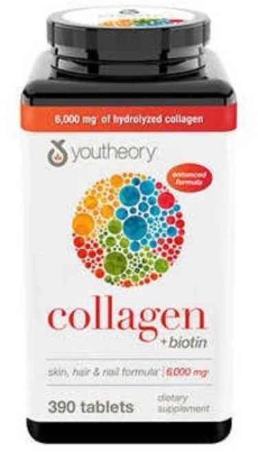 Youtheory 콜라겐 +비오틴 390타블렛, 390정, 1개 - 쿠팡