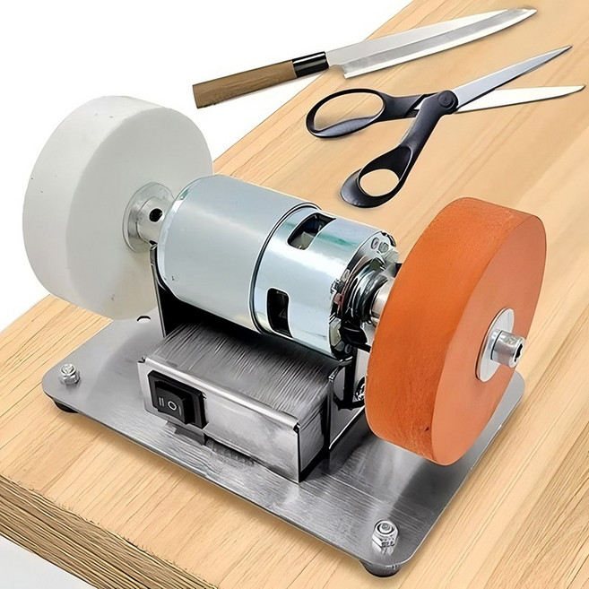 프리라이프 전기 더블 연마기 연삭기 탁상 미니 그라인더, 1세트