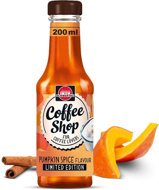 독일 슈바르타우 Schwartau Coffee Shop Pumpkin Spice Syrup 커피숍 호박향 시럽, 5개, 200ml