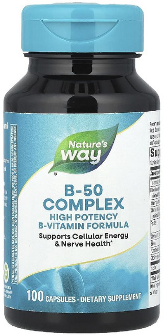 네이처스웨이 B-50 컴플렉스 B50 Complex 이노시톨 콜린 판토텐산 캡슐 100정, 1개