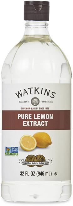왓킨스 순수 레몬 추출물 946ml 경제 사이즈 병 1개 Watkins Pure Lemon Extract 32 fl. oz. Economy Sized Bottle 1 Cou