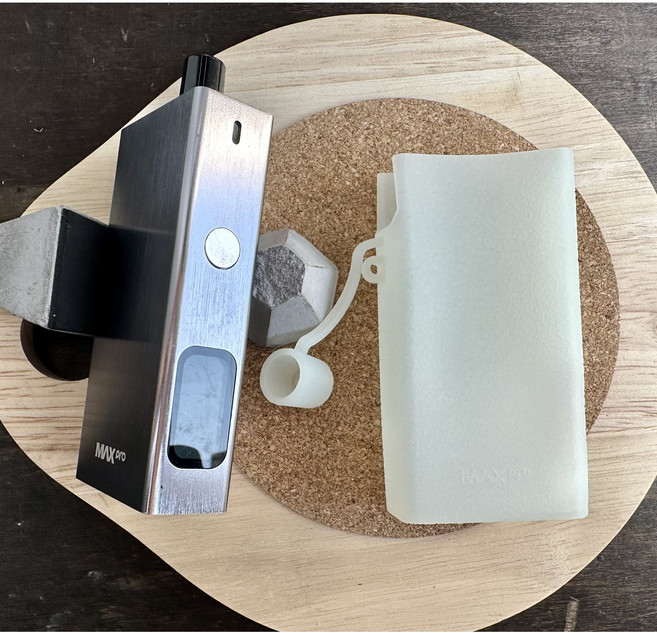 레더크레프트 유웰 발라리안맥스프로 전용 실리콘케이스 위생캡덮개 포함, 1개, 반투명화이트