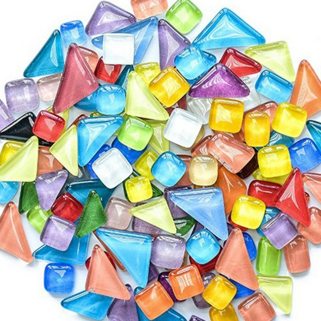 코히모 모자이크 타일조각 공예 DIY 키트 만들기 재료 세트 5W0101, 혼합색상, 1세트