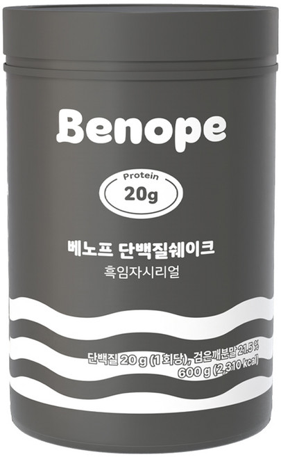 베노프 단백질쉐이크 흑임자시리얼, 1개, 600g