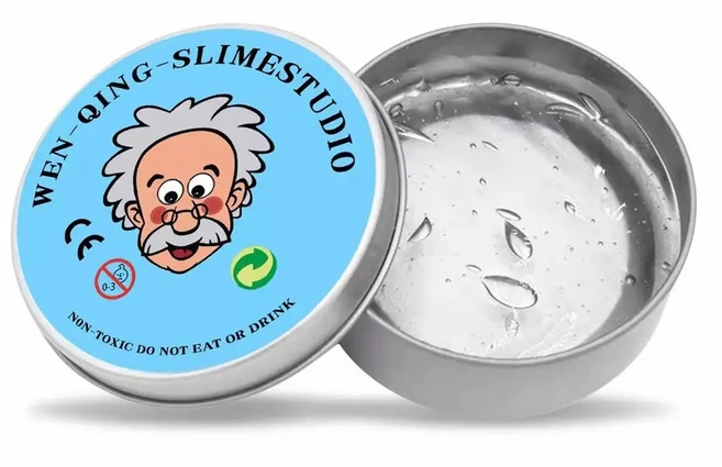 재사용 가능한 퍼티 액체 크리스탈 슬라임 장난감 세트 어린이 안전 진흙 스트레스 해소 컬러 클레이 모양, 03 A, 1개