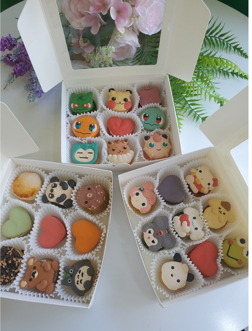 [12시이전주문시당일출고]마카롱 캐릭터마카롱 마카롱선물세트 선물세트 포켓몬마카롱 산리오마카롱 9개 개별포장, 포켓몬마카롱세트, 1개