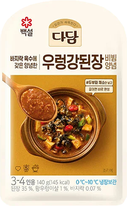 (냉장)다담 우렁비빔된장양념140x10개, 140g, 10개