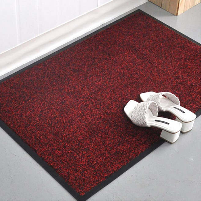 회사 가게 흙먼지 물기차단 와인색 현관매트 복도소음 수분 태풍, 1