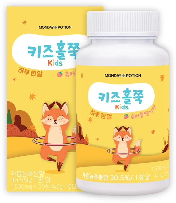 우리아이쏙쏙 키즈홀쭉 | 숙지황 홍화씨 차전자피 소아비만 변비, 30정, 1개 - 쿠팡