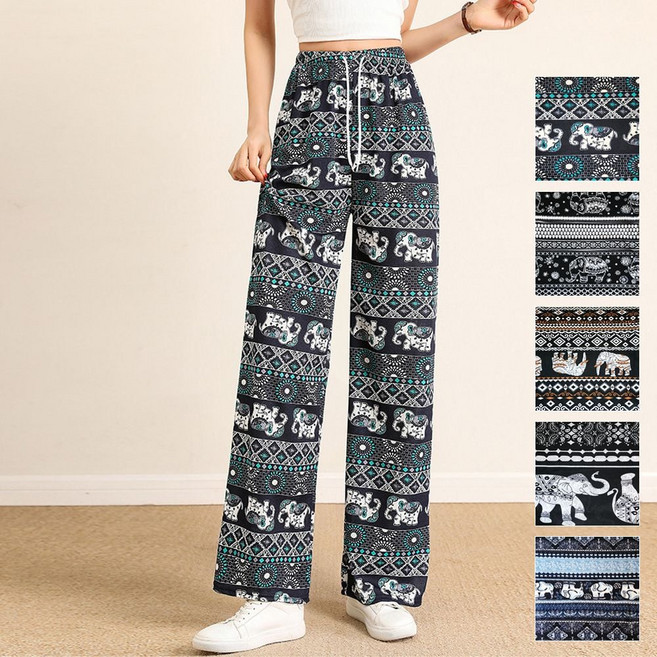온나핏 코끼리패턴 밴딩 통바지 SD-230511 mon+917mw
