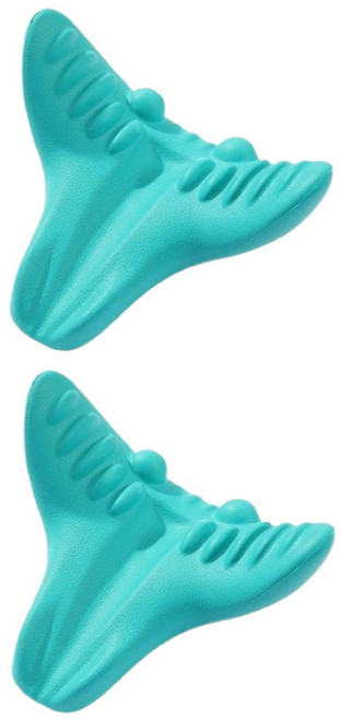 딜헤븐 경추 스트레칭 마사지 베개, 2개, 민트