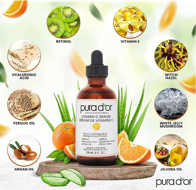 퓨라도르 Professional20 비타민C 세럼 오렌지 알로에 호호바 레티놀 30ml, 1개