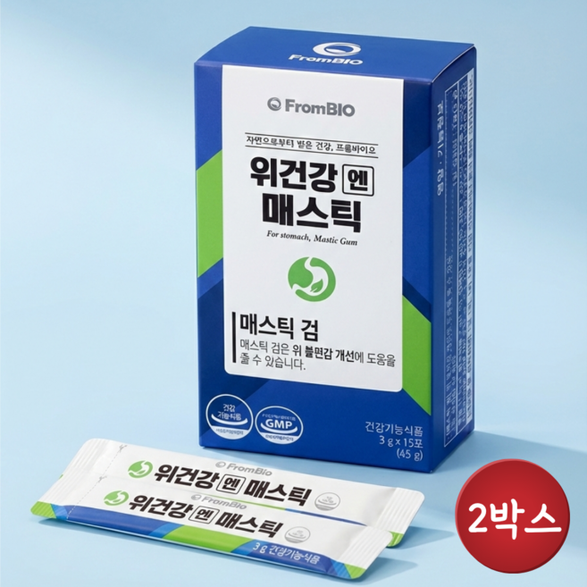 [고함량] 준홈 포자 매스틱 유산균 위건강엔 매스틱 분말, 2박스