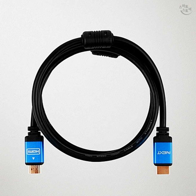 HDMI 케이블 1.4 블루메탈 1.5m 4K 고화질 TV 모니터 연결선 영상 셋톱박스 HDMI 케이블 1.5미터 HDMI 1.4
