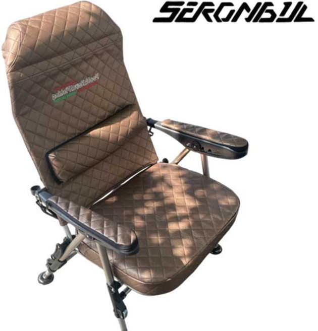 새론불 프리미엄 빅 와이드 낚시의자 5단 조절 등받이 좌대의자, 골드