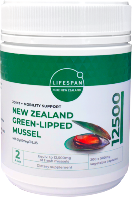 라이프스팬 뉴질랜드 초록잎홍합 콘드로이친 12500 300분말캡슐 green mussel, 300정, 1개