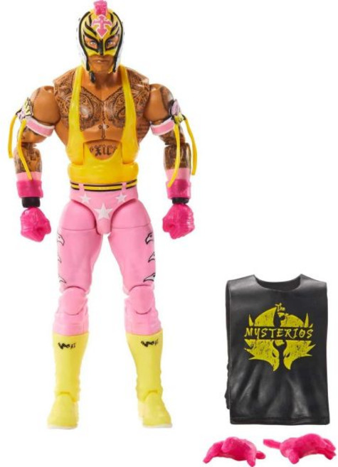 마텔 WWE 레이 미스테리오 탑 엘리트 컬렉션 액션 피규어 아티큘레이션 및 실물과 같은 디테일 교체 가능한 액세서리 6i 선정n, 마텔 WWE 레이 미스테리오 탑 엘리트 컬렉션 액션 피, 1개