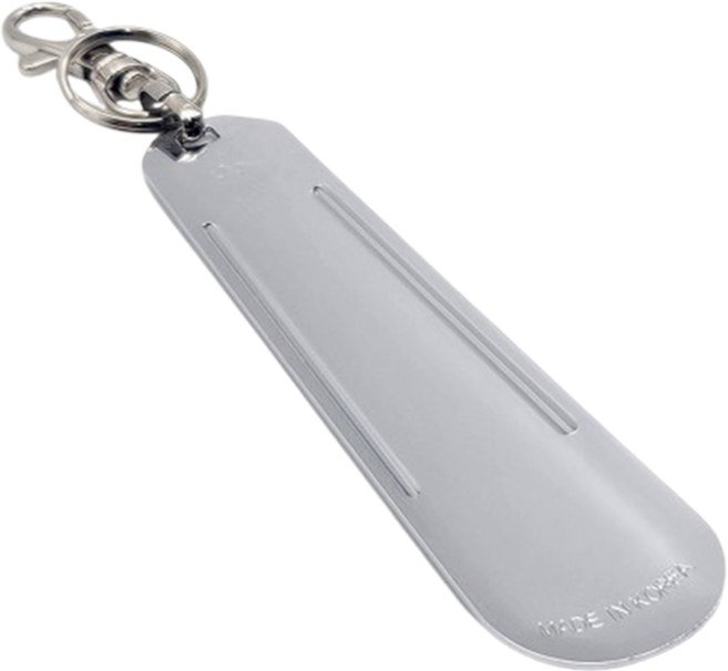 스텐 키링 헤라 미니 구두주걱 열쇠고리 구두 주걱, 은색 대형, 1개