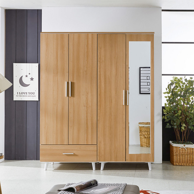 이노센트 캐스 1600 1단서랍옷장+거울 옷장 이불장 택1 i103904, 옷장, 아카시아_103904