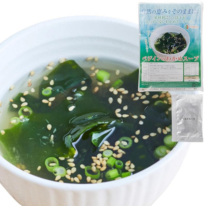 무첨가 미역국 분말 타입 겨울 점심으로 딱 개별포장 해초국 저칼로리 인스턴트 비상식량 장기보존 가정용 회사용 대량 구매 미역국 즉석국 50끼들이 1끼 3.8g 베지인 겨울 파우더, 1개, 1g